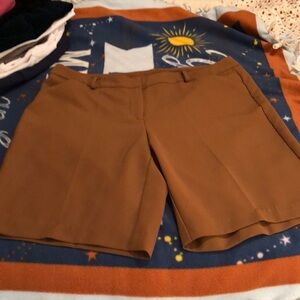 Chico’s size 3 women’s dress shorts. EUC. beautiful chestnut brown color.